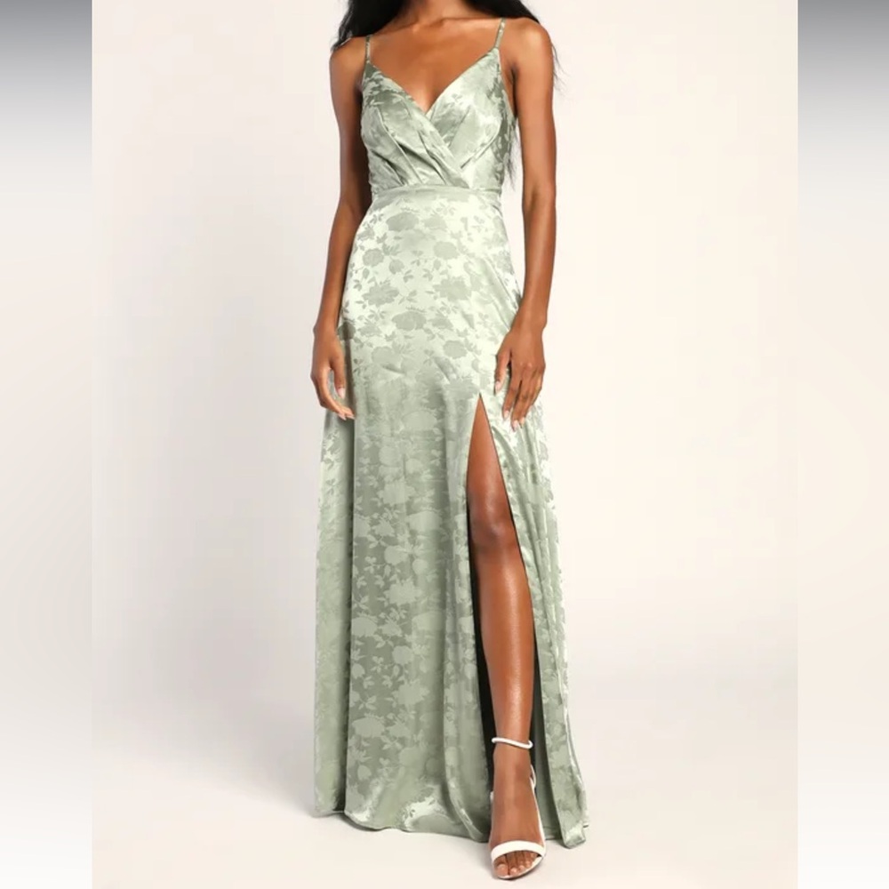 Lulu’s Dress- radiant refinement sage dress